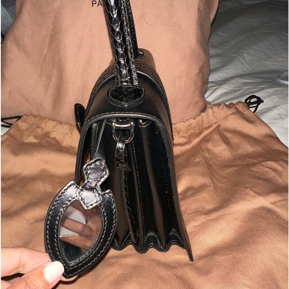 NWT Alaia Mini Leather/Python Snakeskin  - Top Handle/Shoulder/Crossbody Strap - Picture 11 of 14